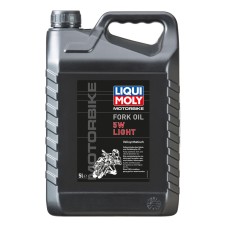 Синтетическое масло для вилок и амортизаторов Liqui Moly Motorbike Fork Oil Light 5W (5л)